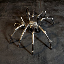 Welded Metal Spider Figurine, Steel Spider Sculpture, Handmade Arachnid Art