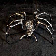 Welded Metal Spider Figurine, Steel Spider Sculpture, Handmade Arachnid Art