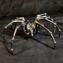 Welded Metal Spider Figurine, Steel Spider Sculpture, Handmade Arachnid Art