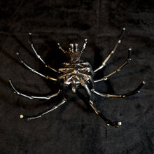 Welded Metal Spider Figurine, Steel Spider Sculpture, Handmade Arachnid Art