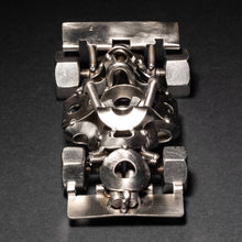 Scrap Metal Formula 1 Car, Steel Indy Car Figurine, Nuts and Bolts Racecar Sculpture