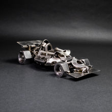 Scrap Metal Formula 1 Car, Steel Indy Car Figurine, Nuts and Bolts Racecar Sculpture