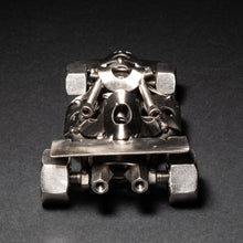 Scrap Metal Formula 1 Car, Steel Indy Car Figurine, Nuts and Bolts Racecar Sculpture