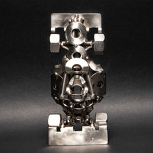 Scrap Metal Formula 1 Car, Steel Indy Car Figurine, Nuts and Bolts Racecar Sculpture