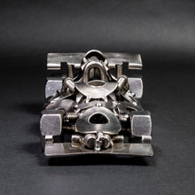 Scrap Metal Formula 1 Car, Steel Indy Car Figurine, Nuts and Bolts Racecar Sculpture