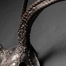 "The End" European Deer Mount Eight Point Buck Skull Sculpture Heavy Metal Wall Art