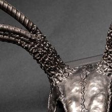 "The End" European Deer Mount Eight Point Buck Skull Sculpture Heavy Metal Wall Art