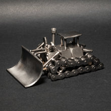 Metal Bulldozer Figurine, Steel Dozer, Nuts and Bolts Dozer Sculpture
