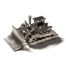 Metal Bulldozer Figurine, Steel Dozer, Nuts and Bolts Dozer Sculpture