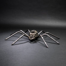 Scrap Metal Spider Figurine, Steel Spider, Metal Arachnid Tarantula Sculpture