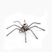 Scrap Metal Spider Figurine, Steel Spider, Metal Arachnid Tarantula Sculpture