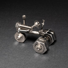 Scrap Metal Dually Tractor Figurine, Steel Tractor, Nuts and Bolts Tractor Sculpture