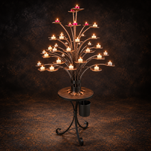Prayer Candle Tree – Custom Steel Votive Sculpture