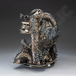 "The Deep Sleep" – Handmade Steel Kraken Sculpture by Artist Jeremy Werkheiser