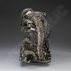 "The Deep Sleep" – Handmade Steel Kraken Sculpture by Artist Jeremy Werkheiser
