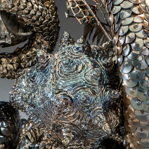 "The Deep Sleep" – Handmade Steel Kraken Sculpture by Artist Jeremy Werkheiser