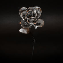 Half Dozen Metal Roses and Vase, Six Recycled Metal Roses and Vase, Immortal Roses.