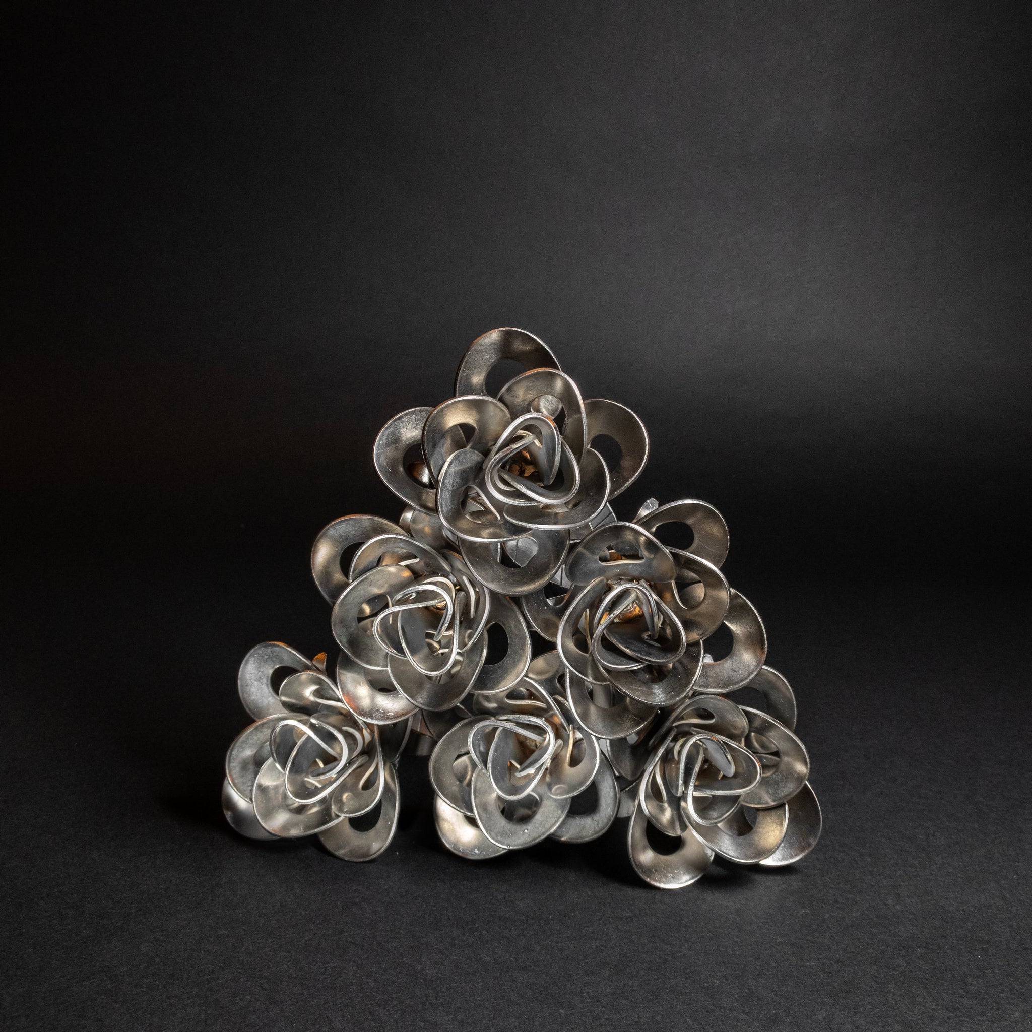 Half Dozen Metal Roses, Six Metal Roses, Welded Metal Rose Sculptures ...