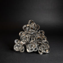 Half Dozen Metal Roses, Six Metal Roses, Welded Metal Rose Sculptures, Immortal Roses.