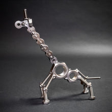 Scrap Metal Giraffe Figurine, Steel Giraffe, Nuts and Bolts Baby Giraffe Sculpture
