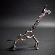 Scrap Metal Giraffe Figurine, Steel Giraffe, Nuts and Bolts Baby Giraffe Sculpture
